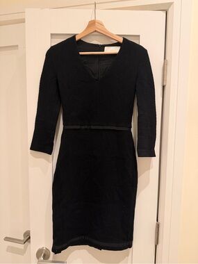 Hugo Boss | Dresses | Hugo Boss Womens Edeni Long Sleeve Stretch Shift Midi  Dress Us S It 4 | Poshmark